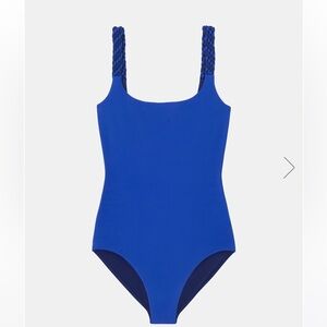 Vibrant Blue/navy reversible One-Piece Swimsuit, small